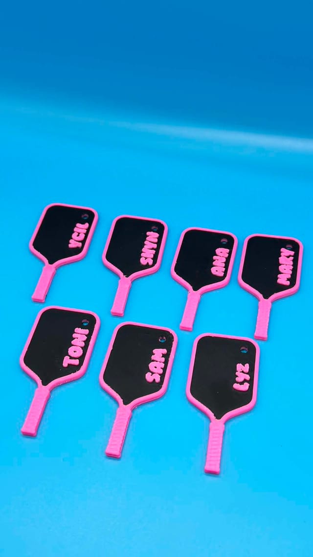 Paddle Name Tag Set